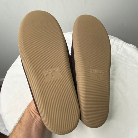J.Crew Men's Faux Shearling Moccasins Size 9M H1299 Dark Brown - Picture 8 of 8